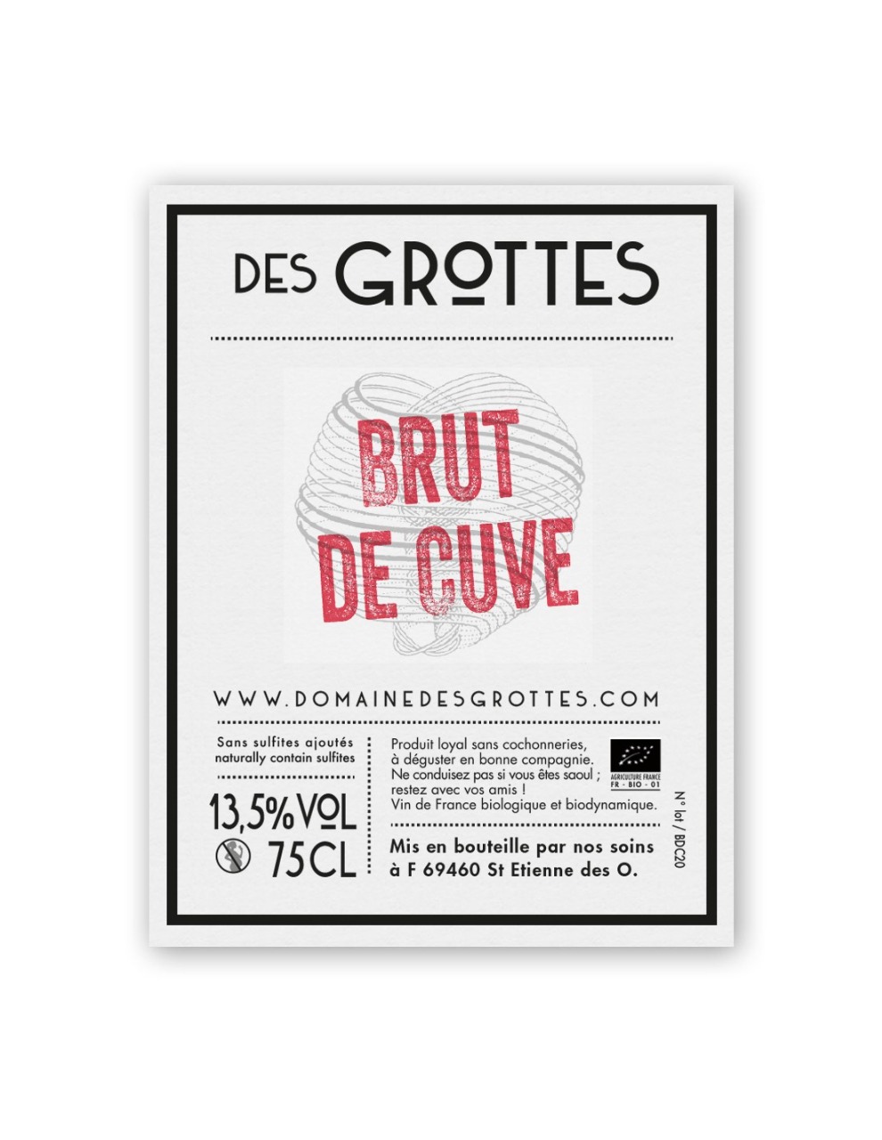 BRUT DE CUVE - Romain Des Grottes