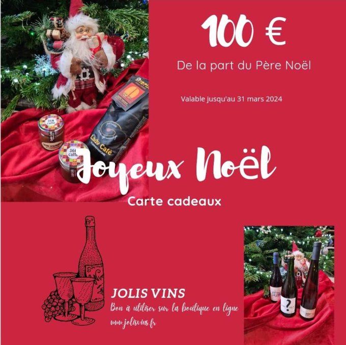 Carte cadeau Noël