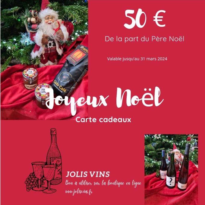 Carte cadeau Noël 